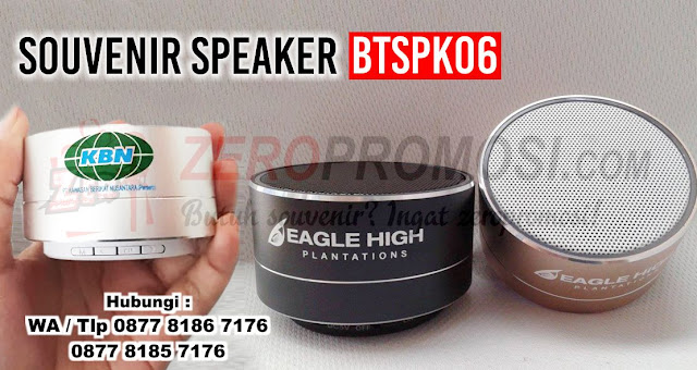 Speaker Bluetooth Aluminium BTSPK06, Souvenir Speaker Bluetooth ( BTSPK06 ), Bluetooth Speaker A-10 yang dapat dicetak custom logo