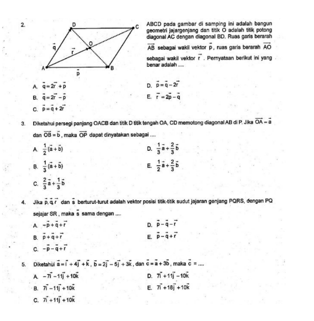 Soal PAT Kelas 10 Matematika Peminatan Semester 2 Kurikulum 2013 Revisi