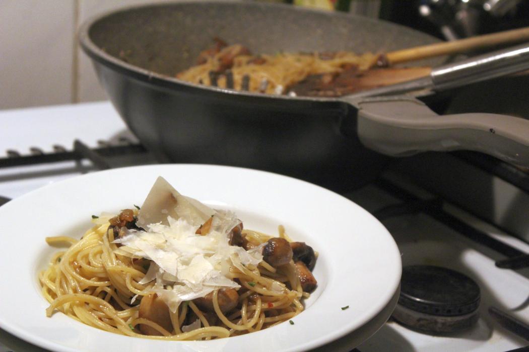 Spaghetti mit Champignons und Limette – glatzkoch.de