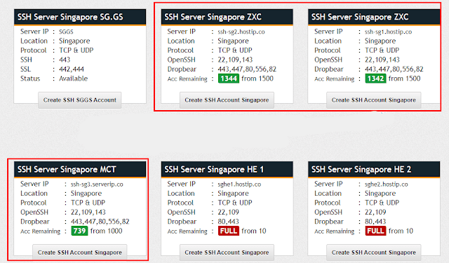 Membuat Akun SSH Server Singapore