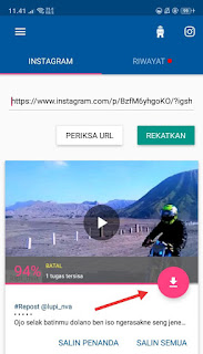 cara menyimpan video dari ig ke galeri hp