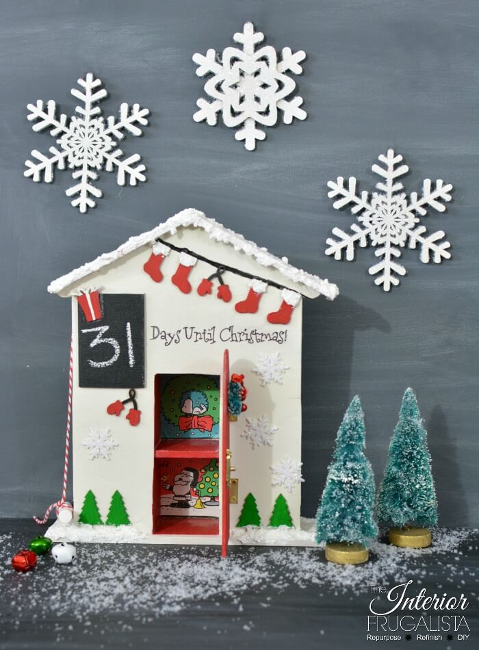 Christmas Countdown Calendar Santa Cottage