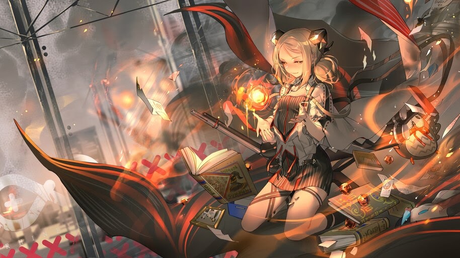 Ifrit, Arknights, Anime, Girl, 4K, #6.1842 Wallpaper