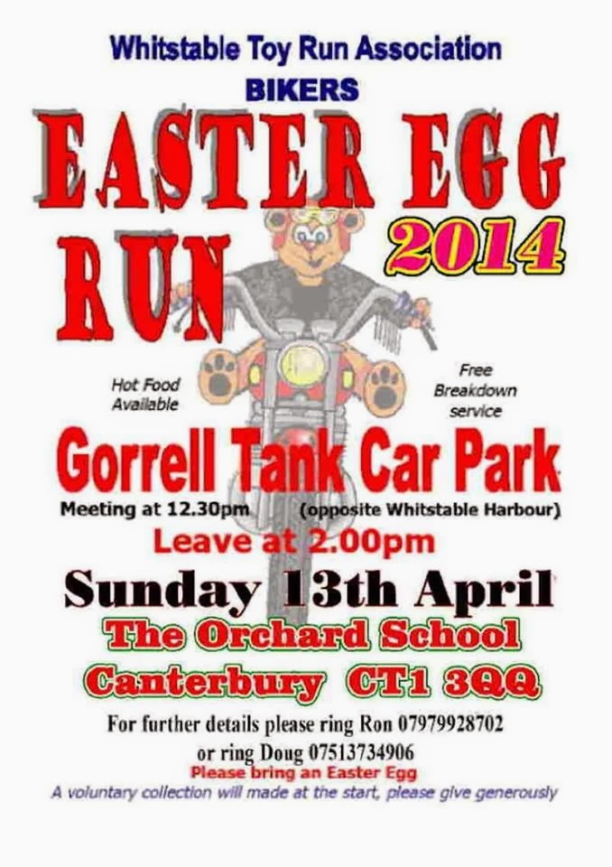 On the Road Again!! Whitstable Easter Egg Run 2014