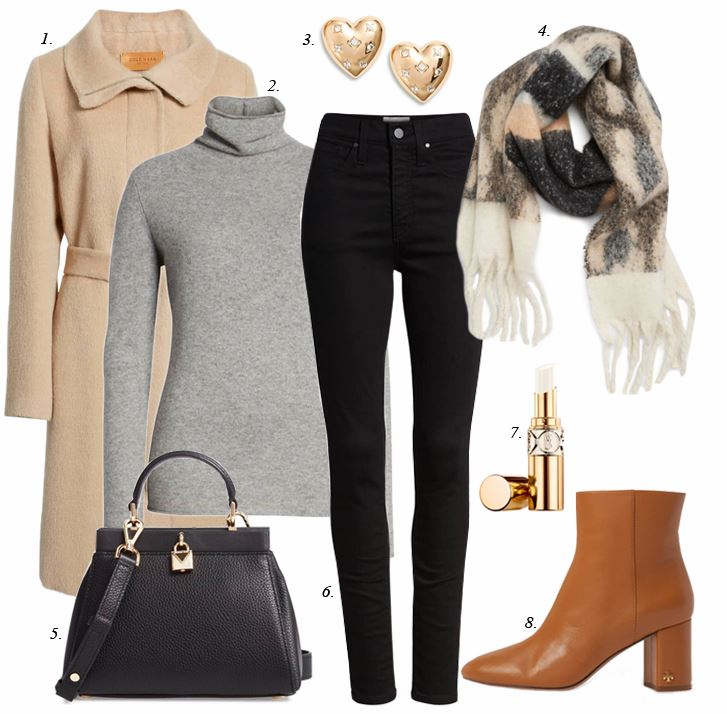 cognac boots outfit