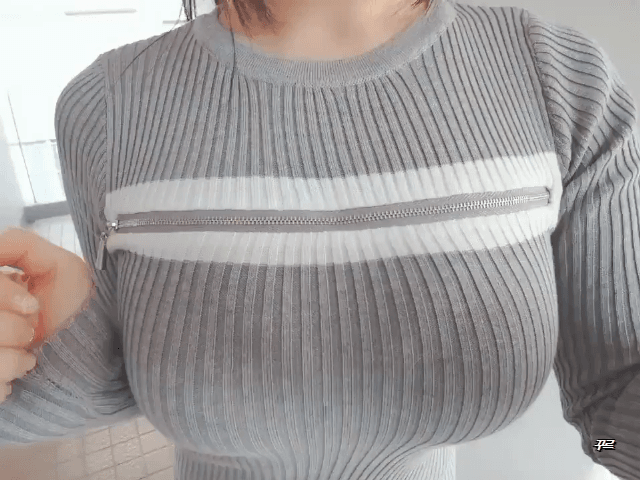 가슴 자랑용 지퍼