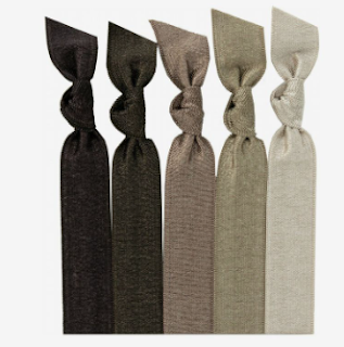 Shimmery Ribbon Hair Ties