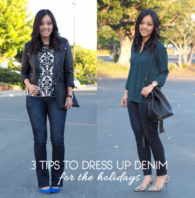 3 Steps to Dress Up Denim for the Holidays | Putting Me Together ...