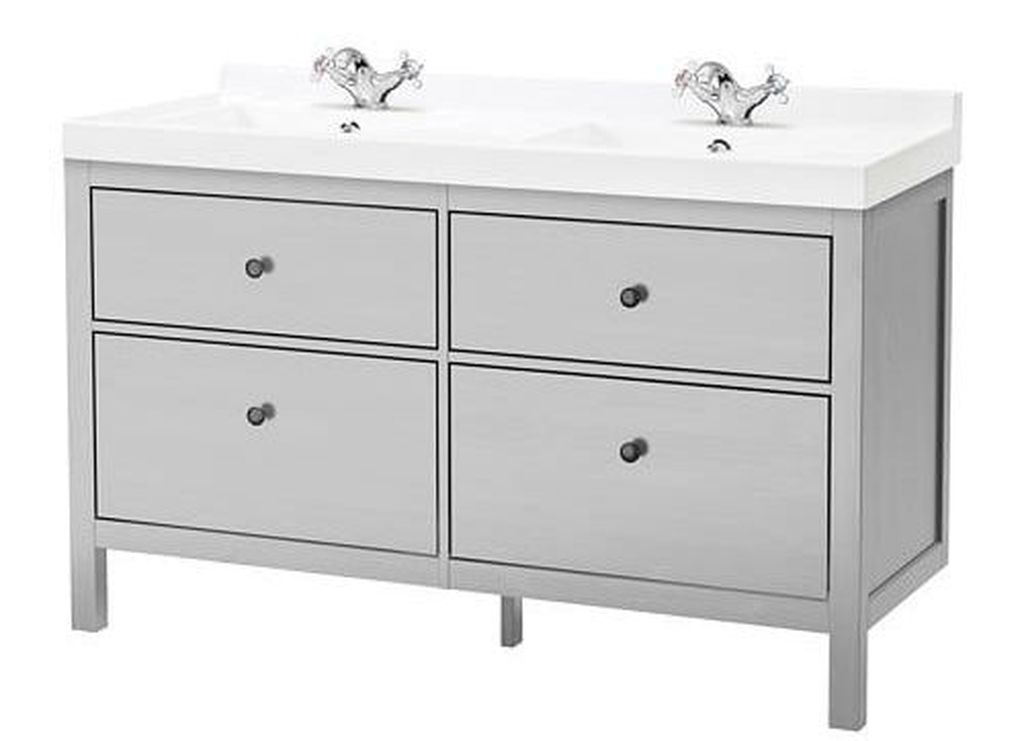 bathroom sink cabinets white and gray color scheme