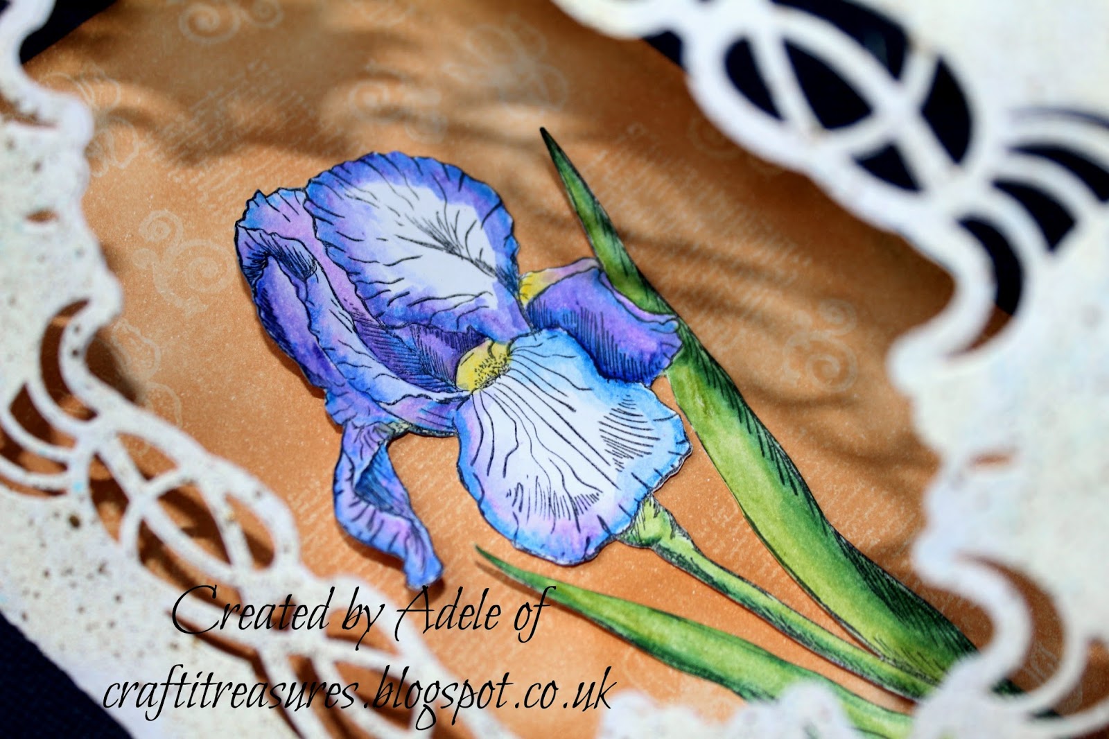 Crafti Treasures Iris card Tutorial