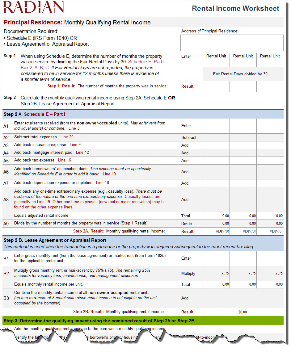 Fannie Mae Income Calculation Worksheet - Studying Worksheets