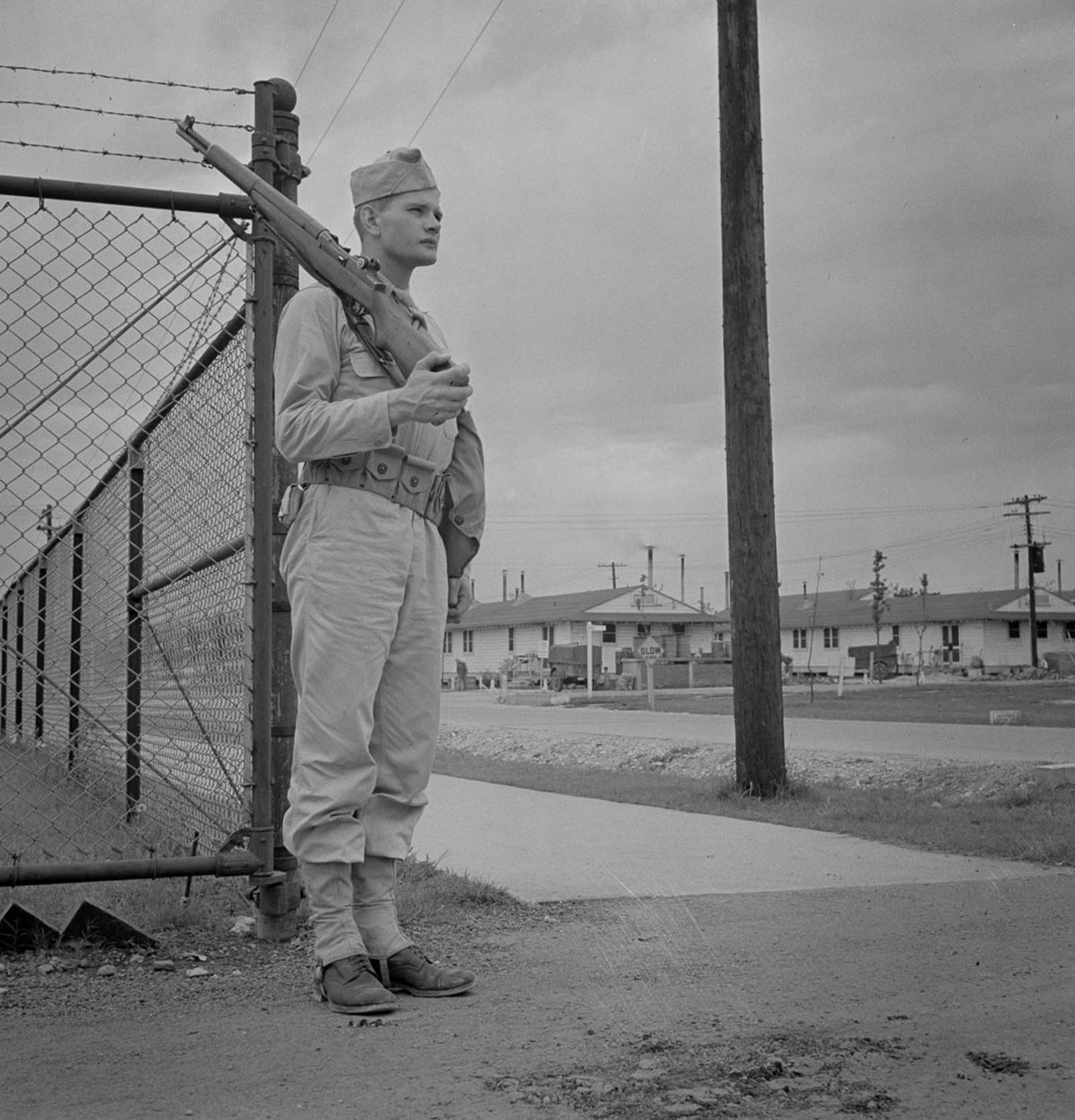 Training of new recruits photographs world war 2 George Camblair