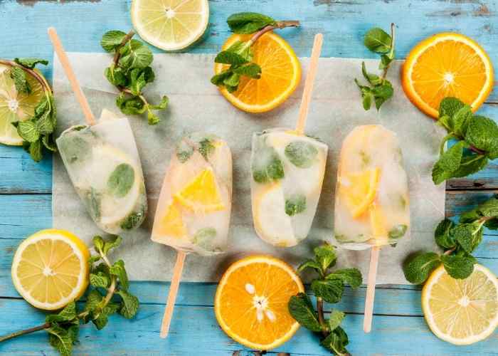 Lemon Mint Mojito Popsicles Recipe Koti Beth