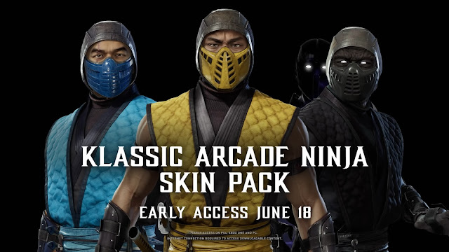 pacote de skins Ninjas clássicos Mortal Kombat 11