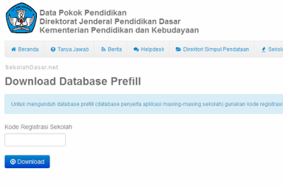 Salah satun yang harus disiapkan operator adalah data prefill dapodik 2013