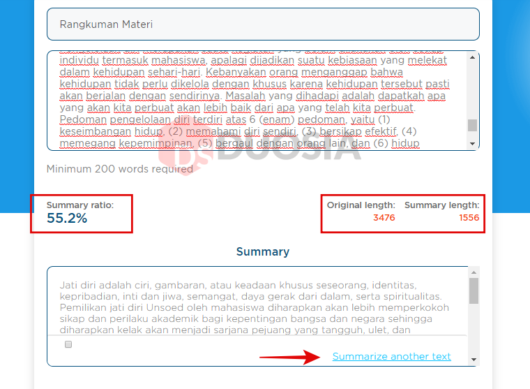 2 Cara Meringkas Dokumen Secara Otomatis 100