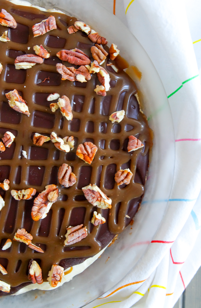 Coffee Turtle Ice Cream Pie Bake at 350°