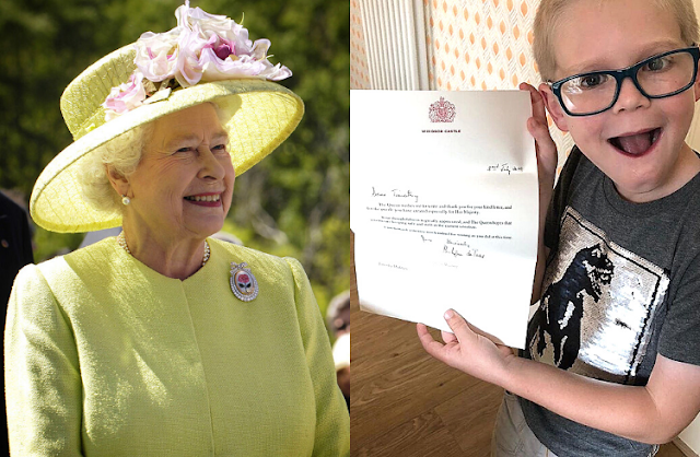 Queen Elizabeth Thanks Little Boy for Word Search Puzzle