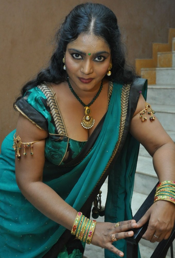 Jayavani Sexy Hot Photos In Saree At Minugurulu Audio Launch 