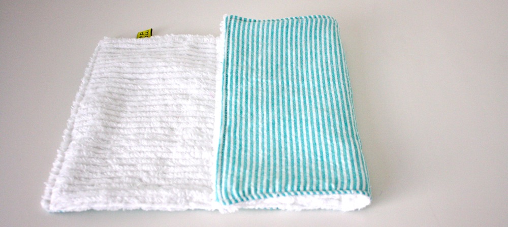 Handmade Peter Rabbit Burp Cloth White 1 Only Toweling Back 