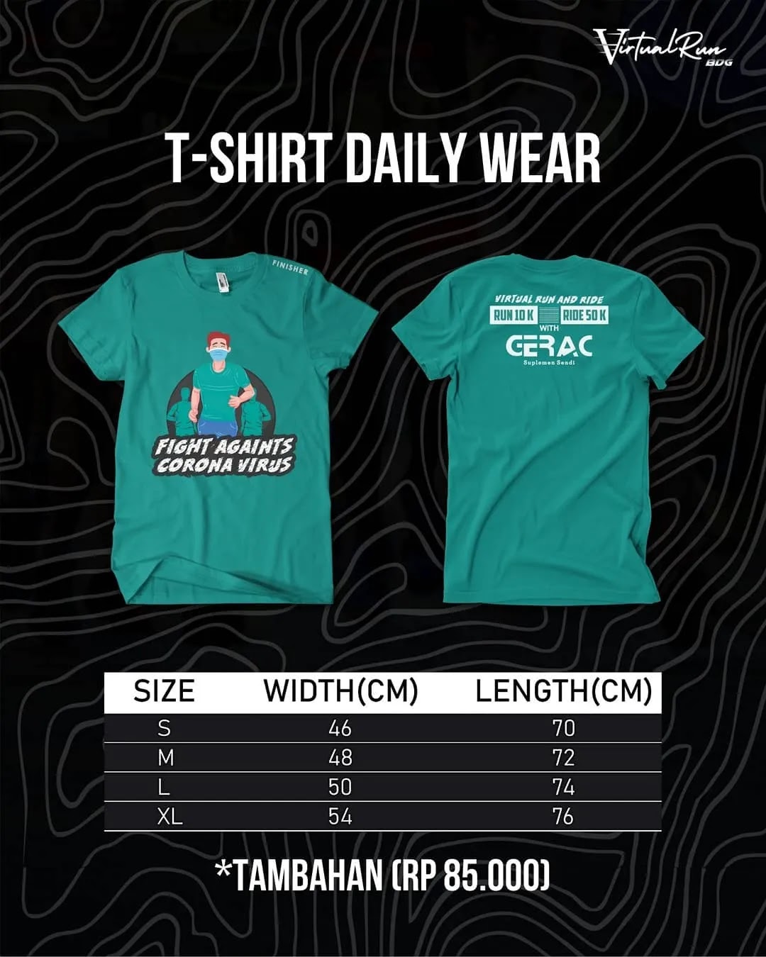 Jersey 🔍 Virtual Run & Ride GERAC • 2021 Jersey 👕 Virtual Run & Ride GERAC • 2021