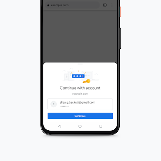 Biometric authentication for payment methods in Chrome on Android.