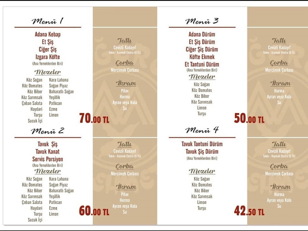 CİĞERCİ MEHMET KAYSERİ İFTAR MENÜSÜ Ne Kadara Yenir?