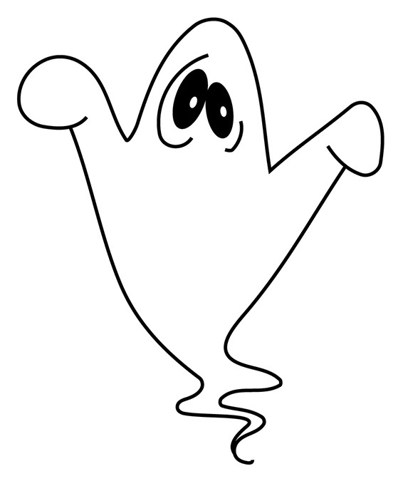 free black and white ghost clipart - photo #21