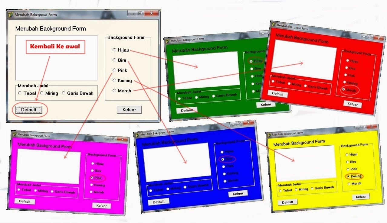 Delphi 7 Colour Code Trik Dasar Pada Form Delphi 7 ~ Aneka Tutorial Pemrograman