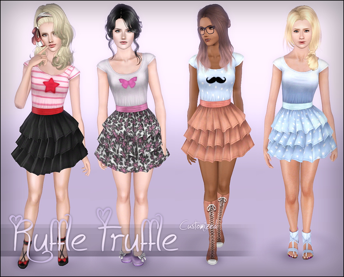 Eternila's stuff Elexis' Ruffle Truffle Dress Customized