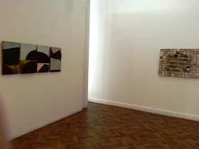 Two works at The Daylight Moon: an exhibition of Rosalie Gascoigne's  work, showing at Goulburn Regional Art Gallery.