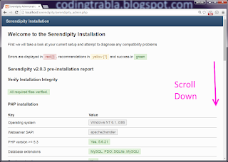 Install Serendipity 2.0.3 PHP Blog CMS on Windows tutorial 15