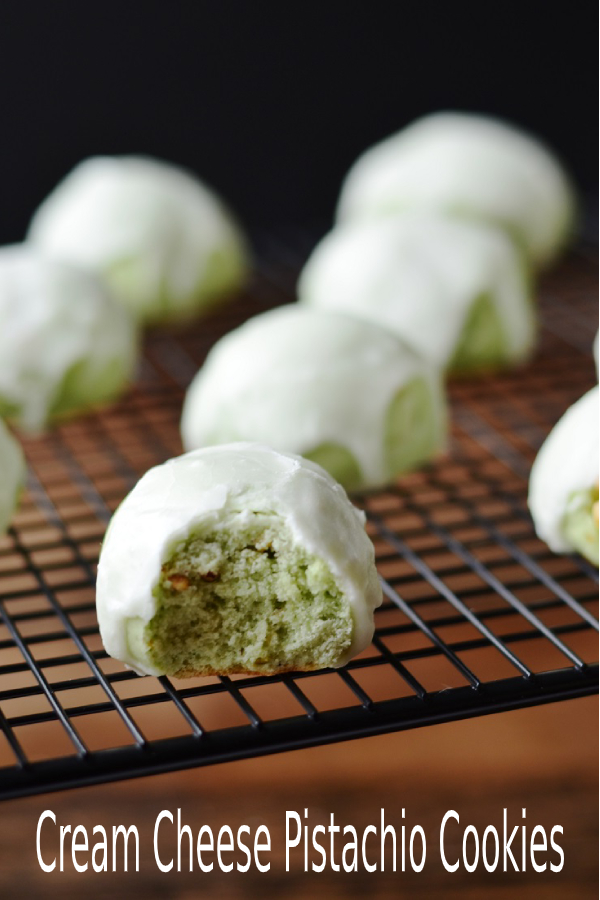 Cream Cheese Pistachio Cookies happy cook