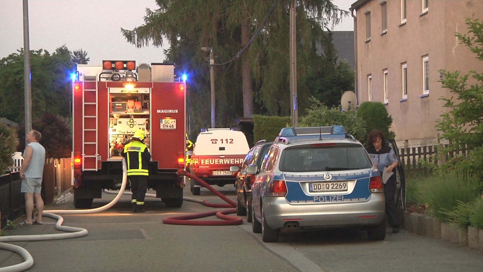 Hit-TV.eu aktuell: TV Beitrag: Wohnhausbrand Lichtenstein Sachsen