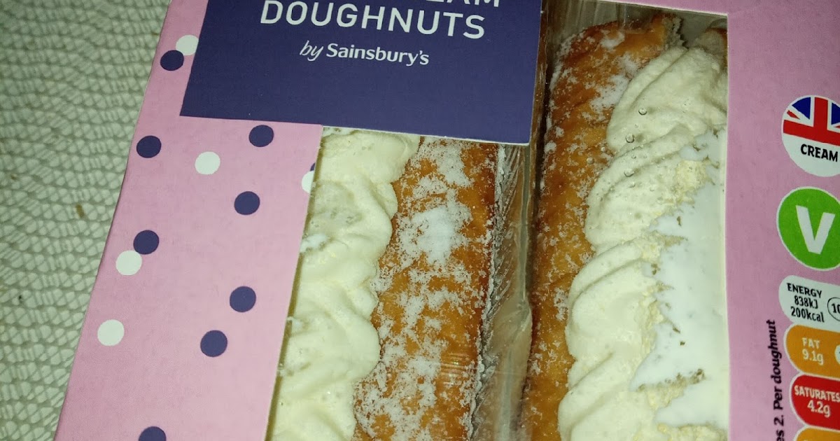 Supersupergirl's Food Reviews Sainsburys Strawberry Jam & Cream doughnuts