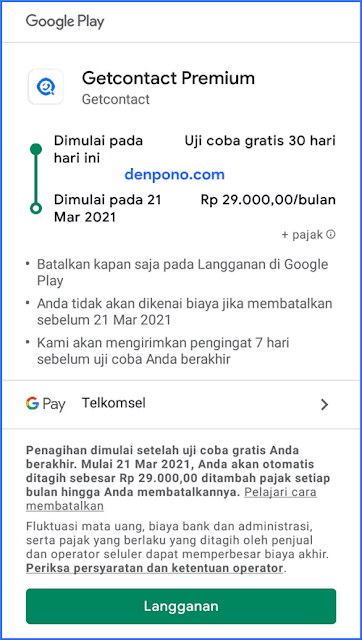 pembayaran di playstore