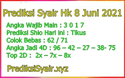 Prediksi Togel Hk 8 Juni 2021 Prediksi Syair Togel Kode Syair Sgp Forum Syair Hk Hari Ini