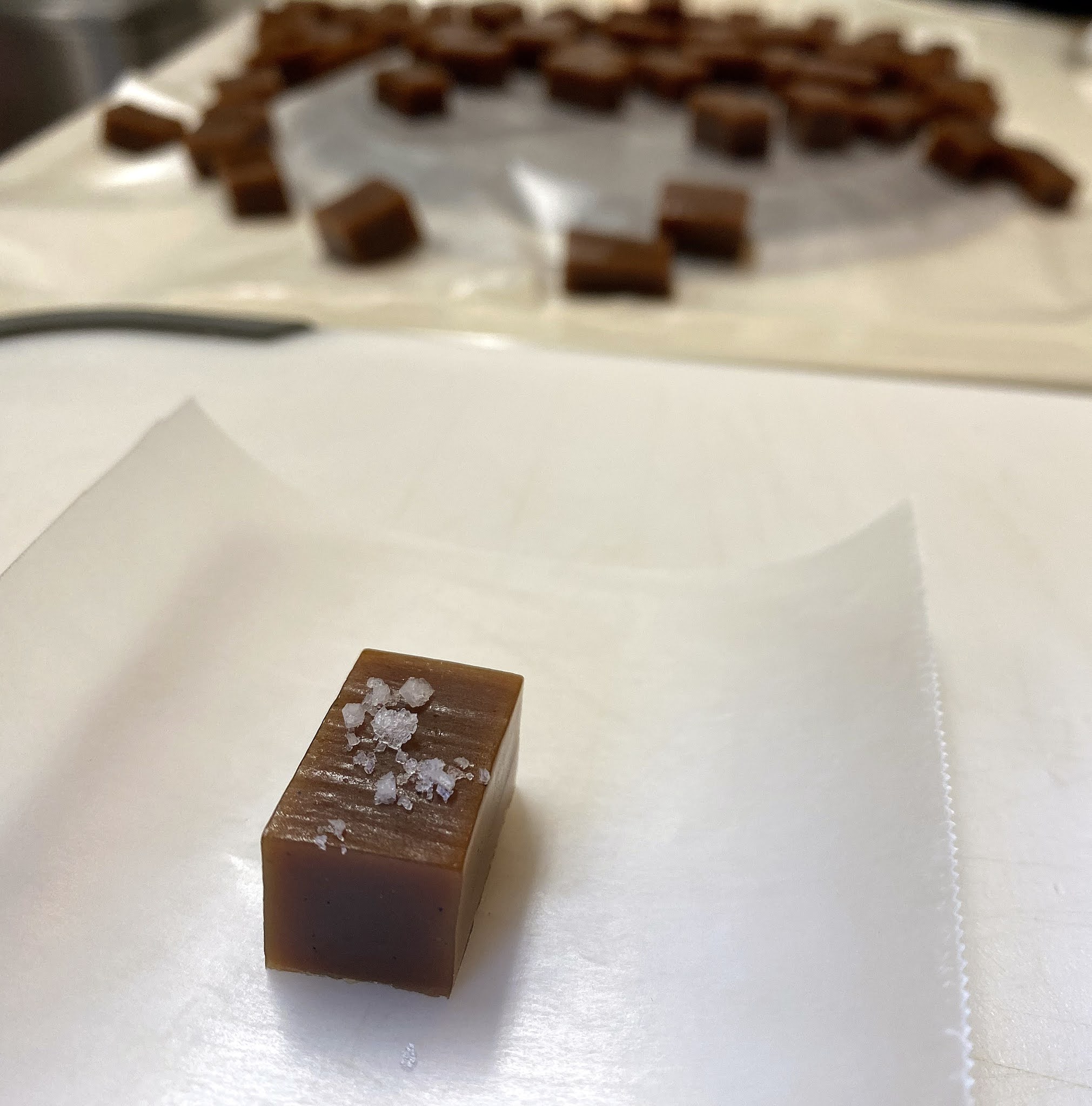 Culturally Confused Ina Garten Vanilla Bean Fleur de Sel Caramels