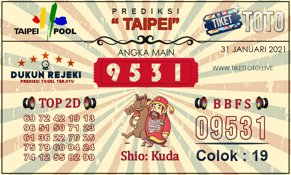 Prediksi Togel TAIPEI TIKETTOTO 31 JANUARI 2021