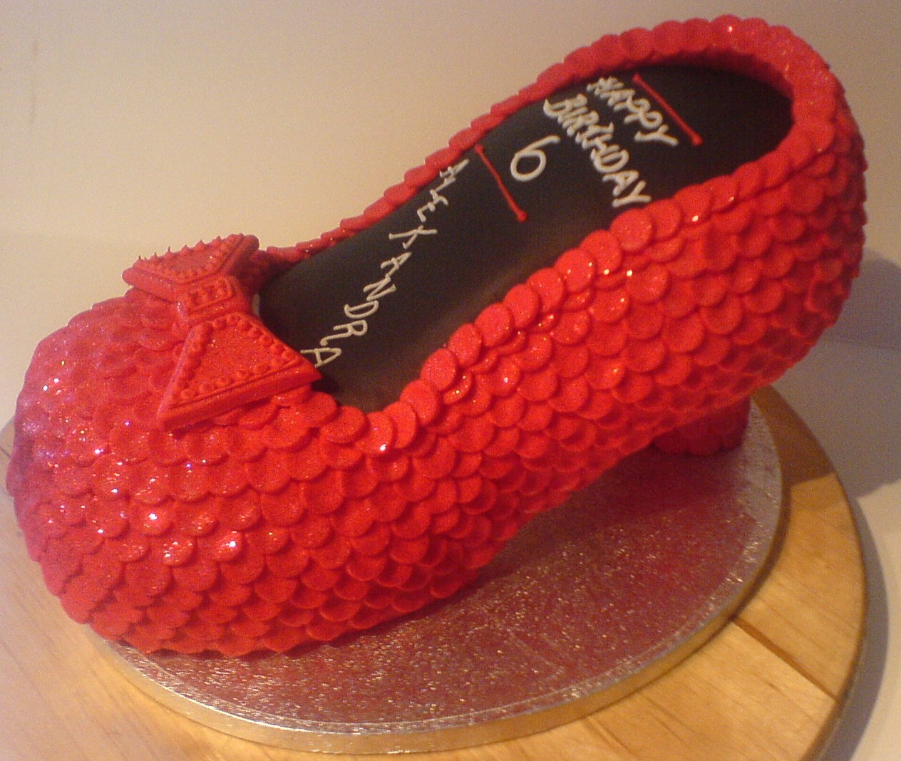 Cozzmic Cakes Ruby Slipper Cake