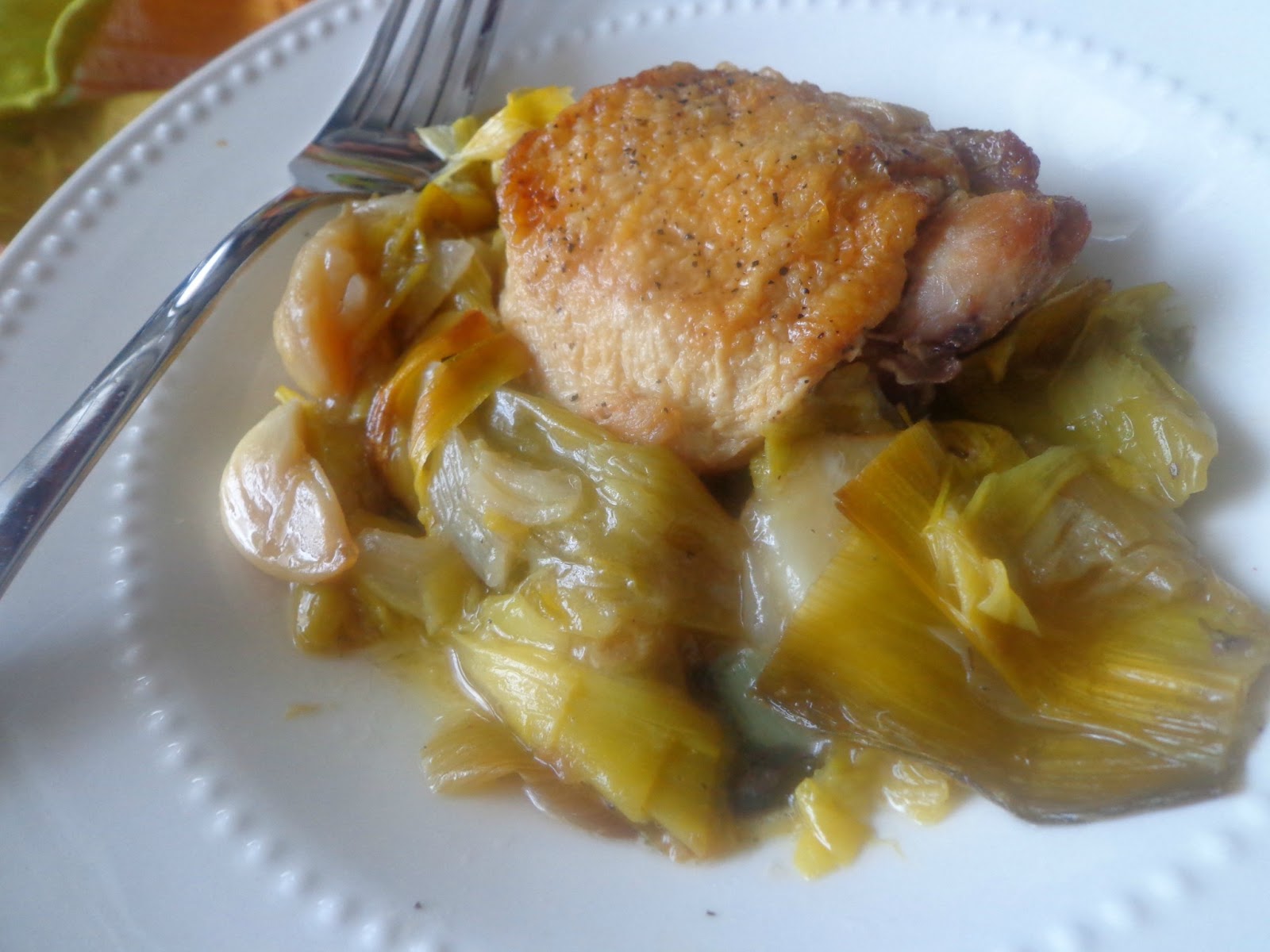 Braised Chicken and Leeks Hey Momma, I'm Hungry!