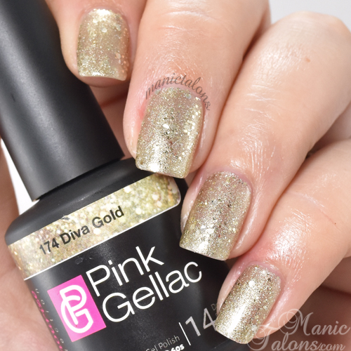Manic Talons Nail Design: Pink Gellac Glamourize Collection