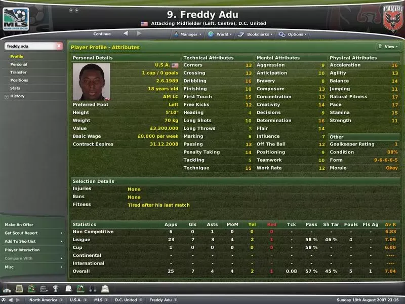 Freddy Adu Football Manager
