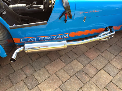 Caterham R500 full polished exhaust system - looking brand new