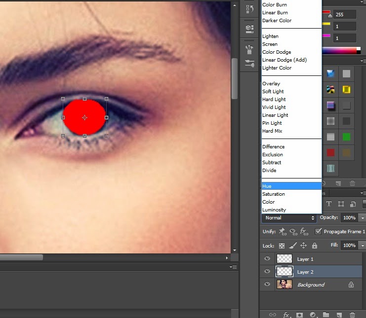 Cara Edit Warna Mata dengan