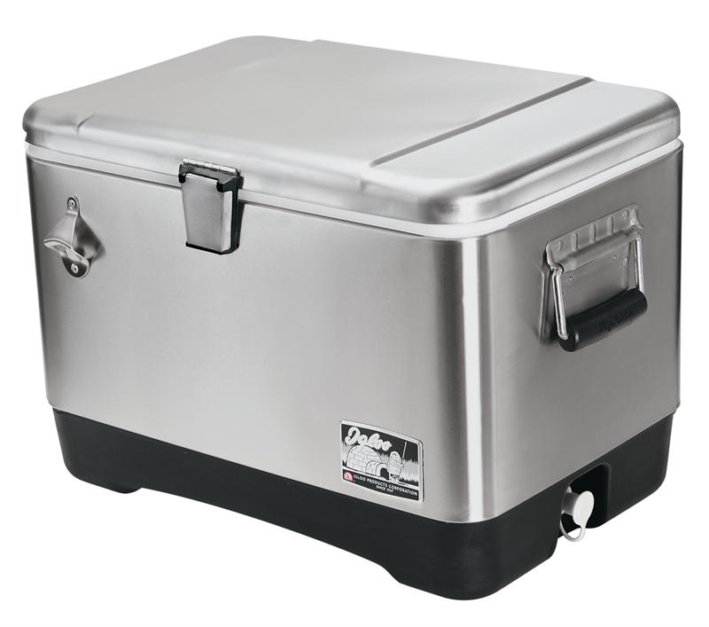 Home products: Steel Refrigerator, Stainless Steel Quart Cooler And