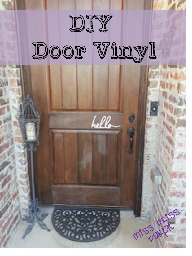 Miss Priss Purple DIY Door Vinyl