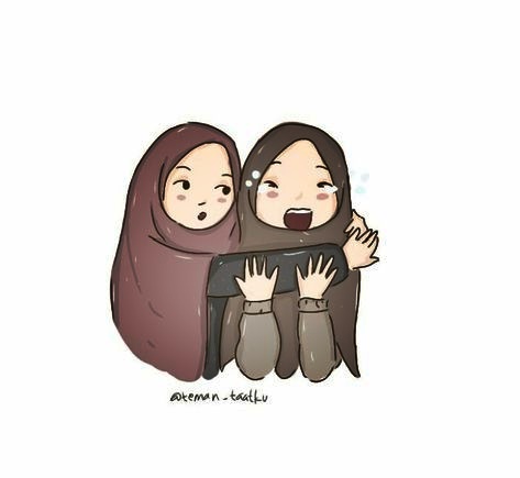 Gambar animasi muslimah sahabat