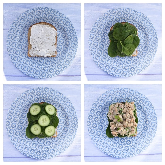 Vegan Italian White Bean & Tomato Sandwich - Step 2 Vegan Italian White Bean & Tomato Sandwich - Step 2 - pulling together the sandwich