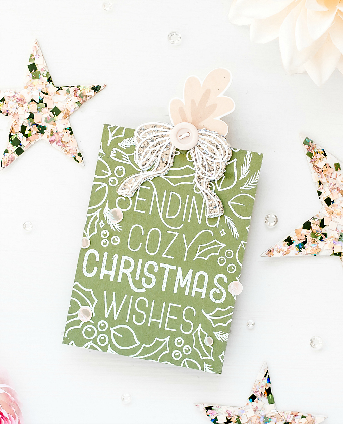 Cozy Christmas Wishes Confetti Star Ornaments Ivana Creates